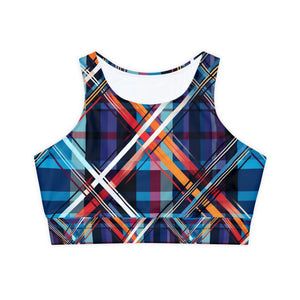 Fully Lined, Padded Sports Bra (AOP)