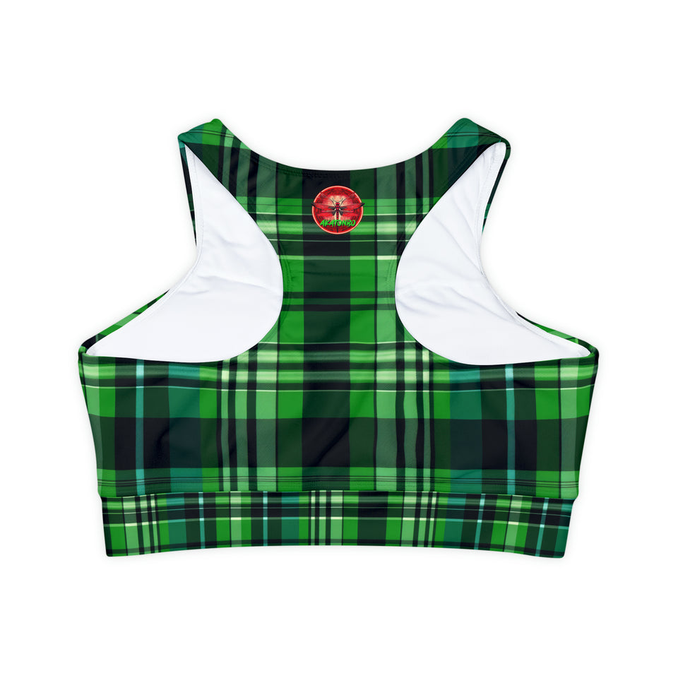 Fully Lined, Padded Sports Bra (AOP)