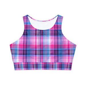 Fully Lined, Padded Sports Bra (AOP)