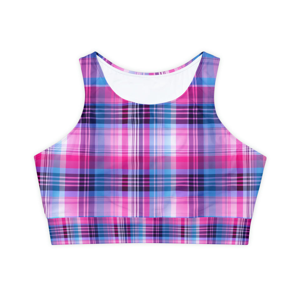 Fully Lined, Padded Sports Bra (AOP)