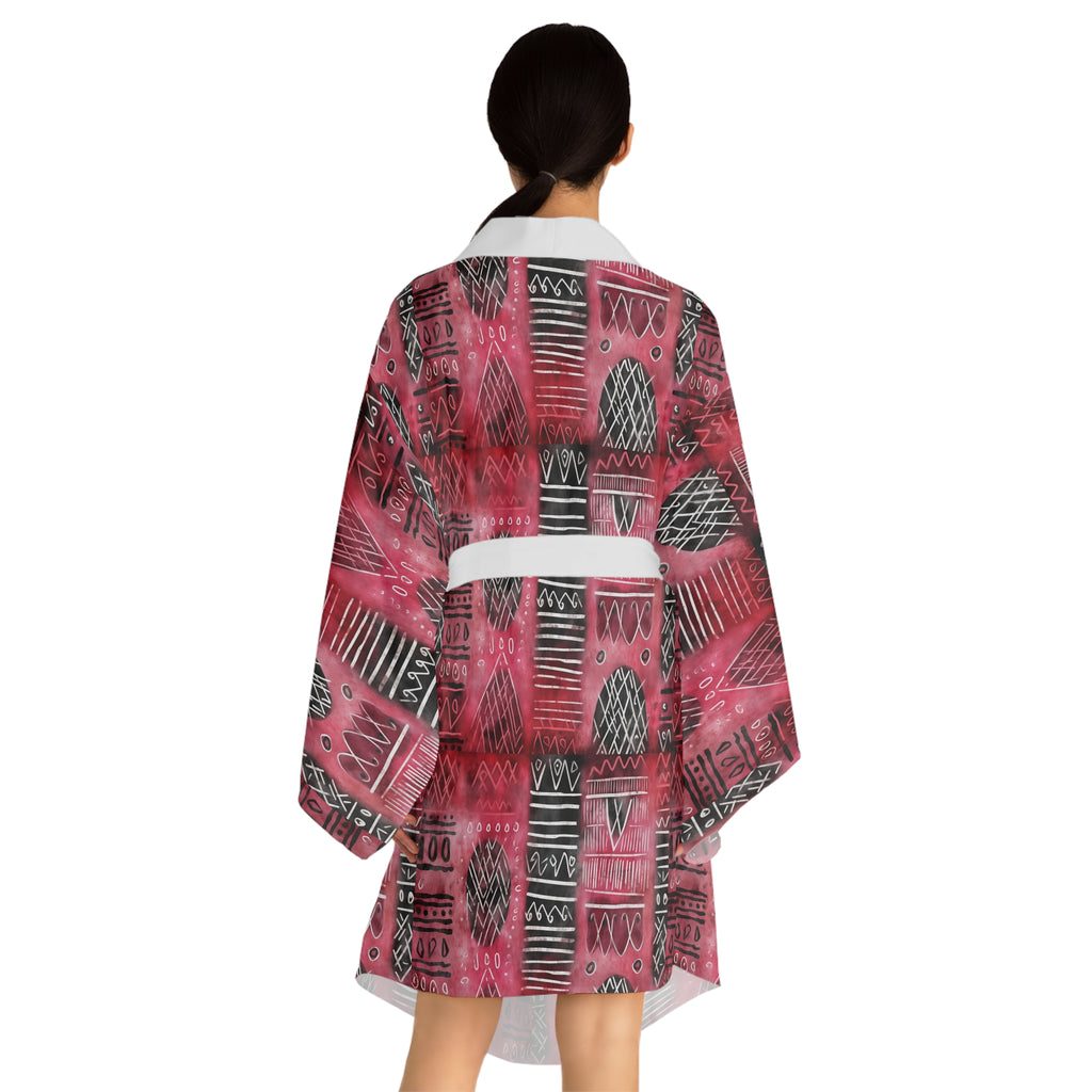 Long Sleeve Kimono Robe (AOP)