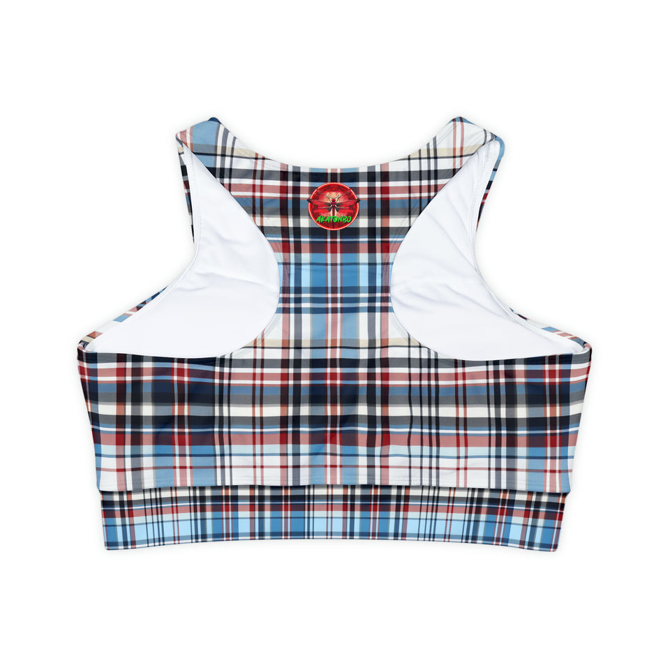 Fully Lined, Padded Sports Bra (AOP)