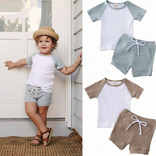 Shorts 2pcs set Boy Kids Boys Clothing