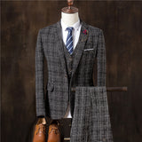 Men 3 Pieces Suit Set Men