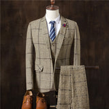 Men 3 Pieces Suit Set Men