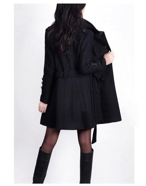 Winter Sale Women Long Jacket Wool Coat