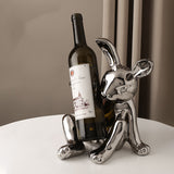 Nordic Light Luxury Cute Rabbit Wine Rack Set Wine Cabinet Decoration Decoration Table Creative Ceramic Wine Glass Holder Decoration