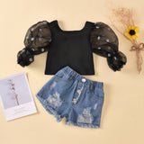 Little girls shorts set