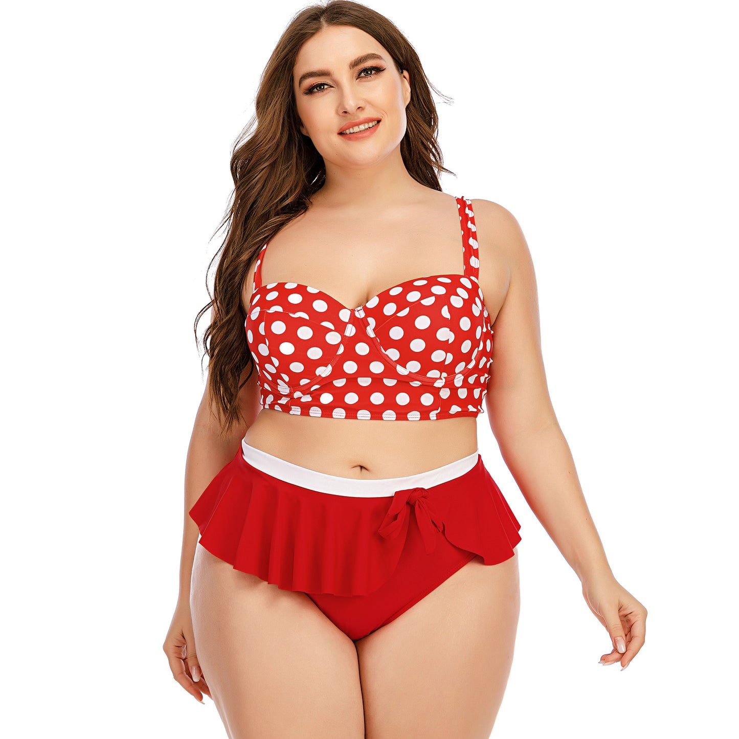 Traje de baño de talla grande para mujer, bikini push up con estampado de olas, conjunto de bikini de dos piezas, traje de baño, vestido de playa