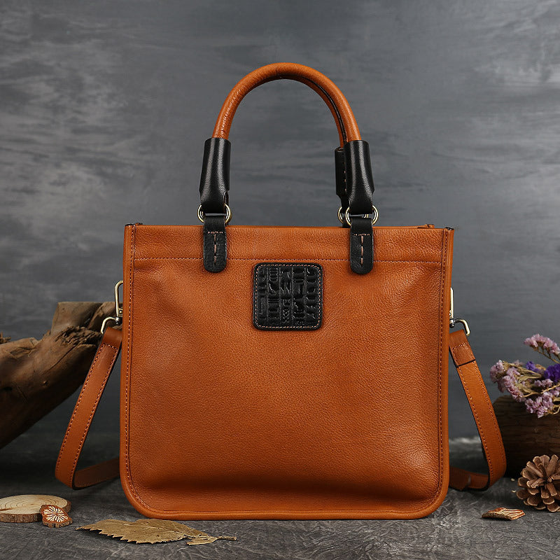 Leather shoulder bag