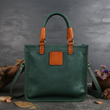 Leather shoulder bag