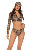 Printed Bikini Ladies Split Long-sleeved New Swimsuit Bikini Set