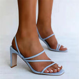 Stiletto Sandals Plus Size 36-43 Woman High Heels Shoes Lady