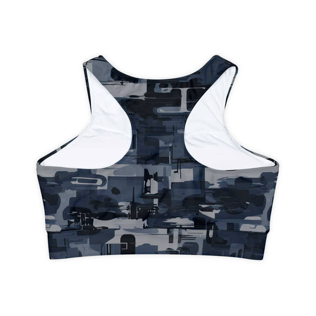 Fully Lined, Padded Sports Bra (AOP)
