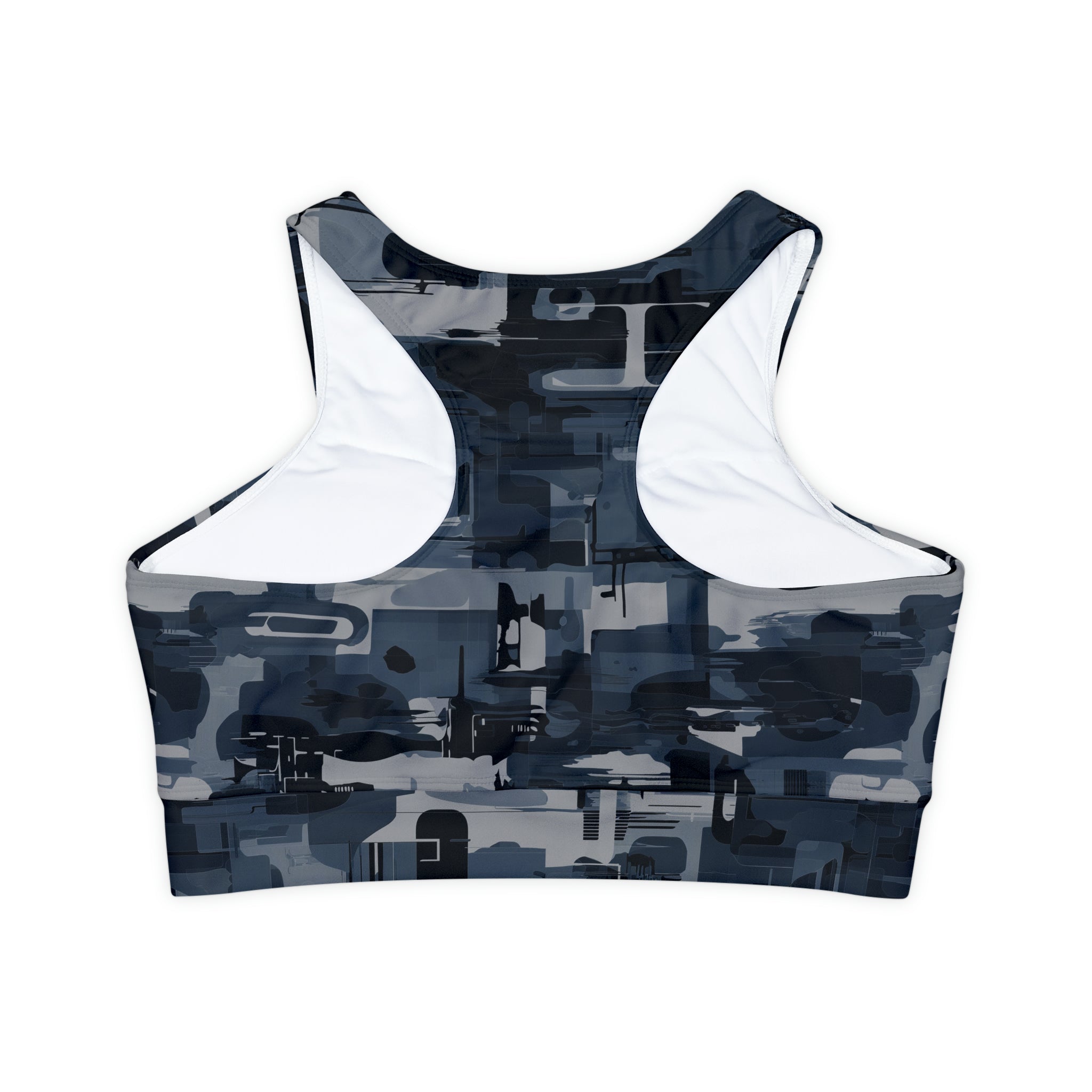 Fully Lined, Padded Sports Bra (AOP)