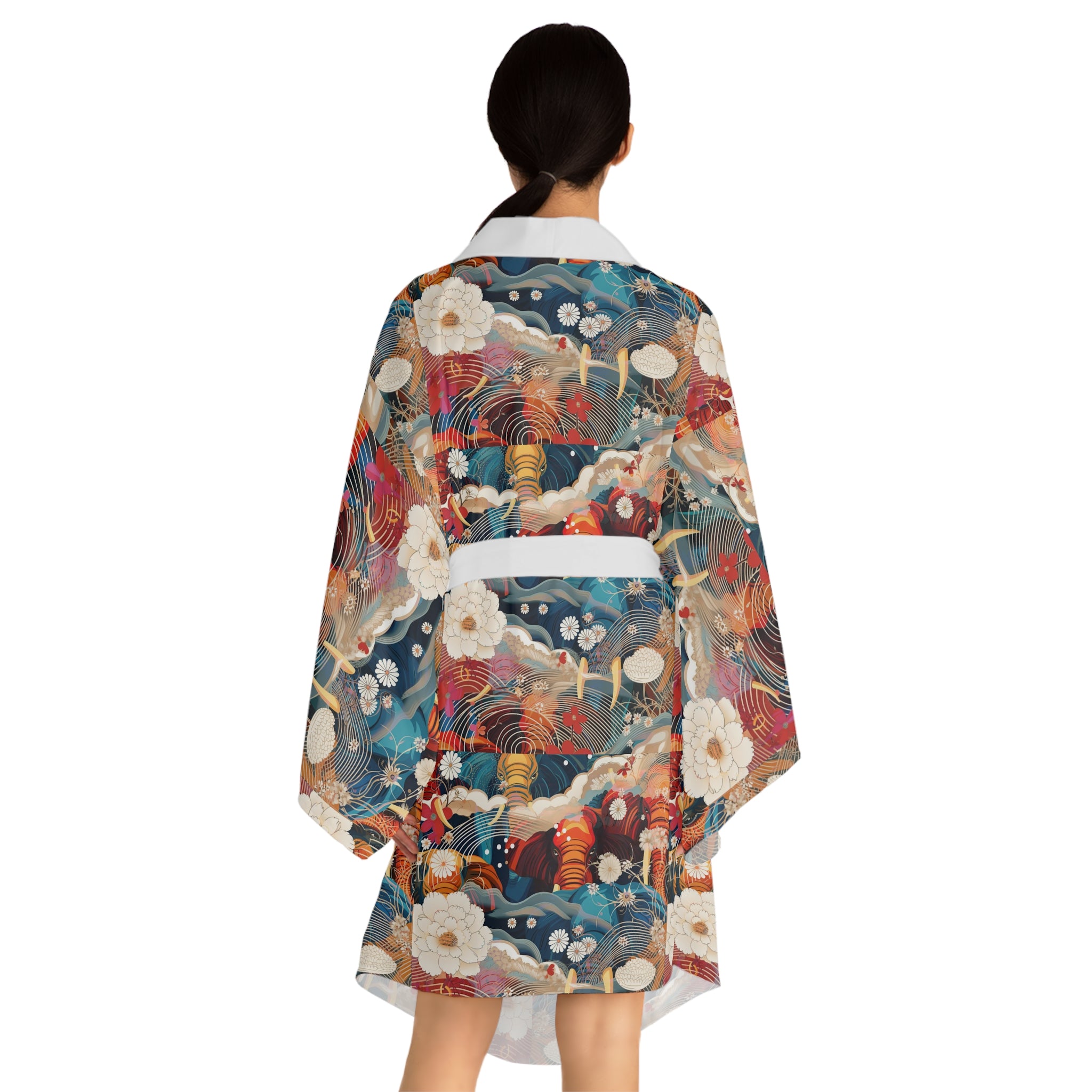 Long Sleeve Kimono Robe (AOP)