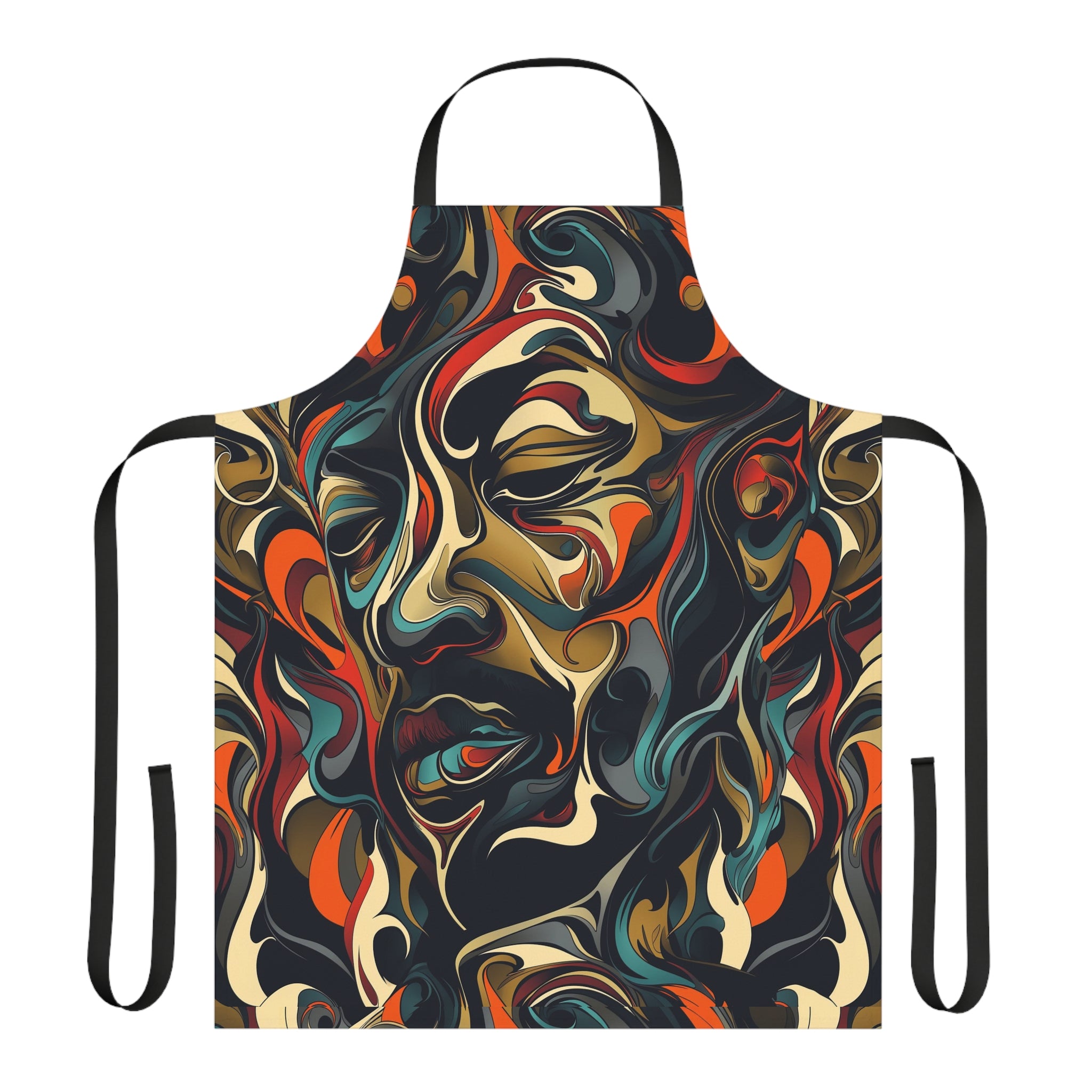 Apron, 5-Color Straps (AOP)