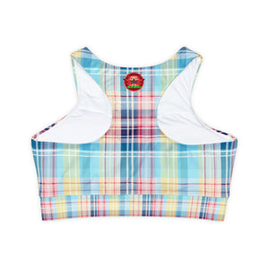 Fully Lined, Padded Sports Bra (AOP)