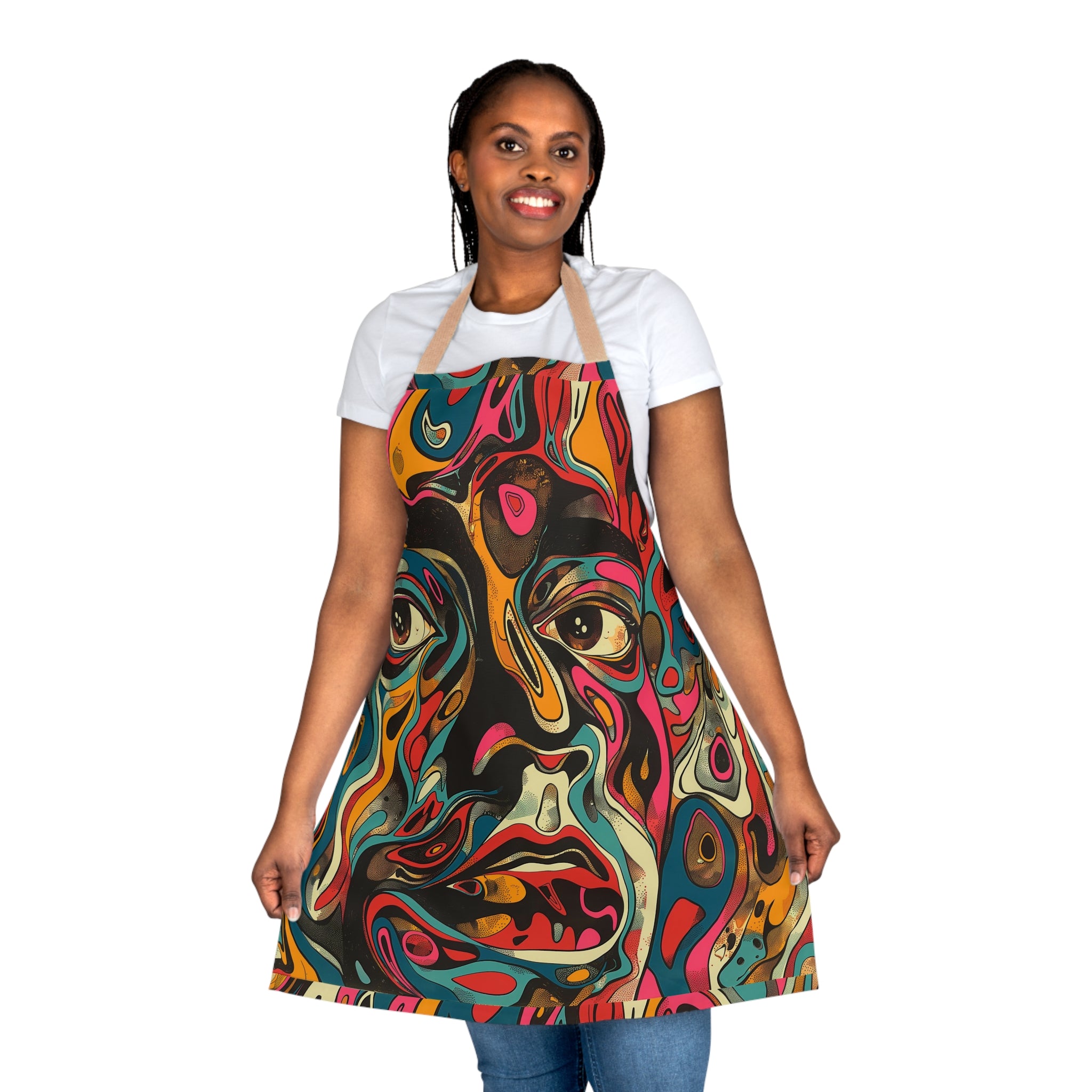 Apron, 5-Color Straps (AOP)