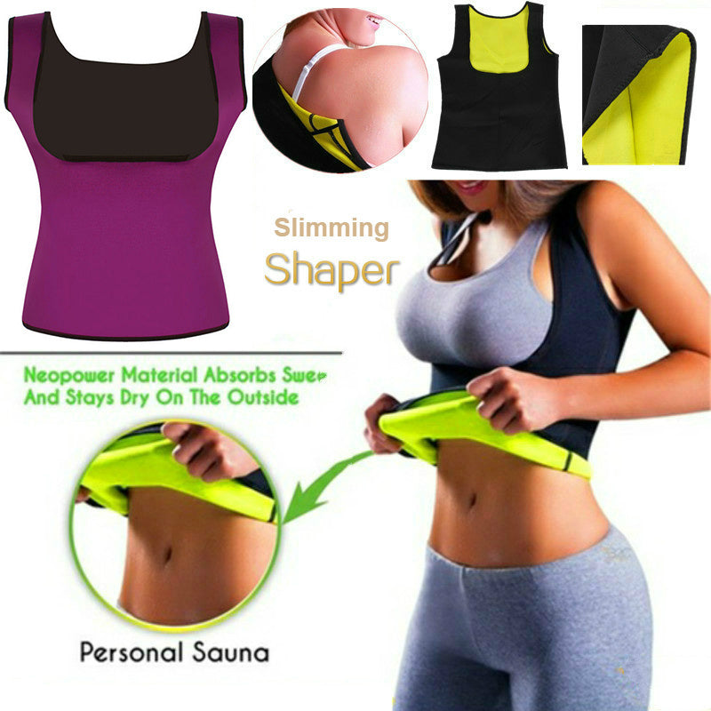 Chaleco Push Up Entrenador de Cintura Reductor de Neopreno para Mujer Faja Abdominal Moldeador de Cuerpo Corsé Cincher de Cintura
