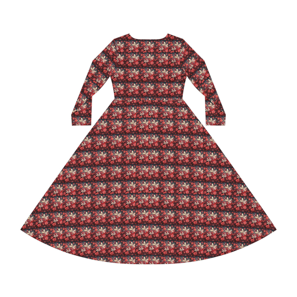 Women's Long Sleeve Dance Dress (AOP)