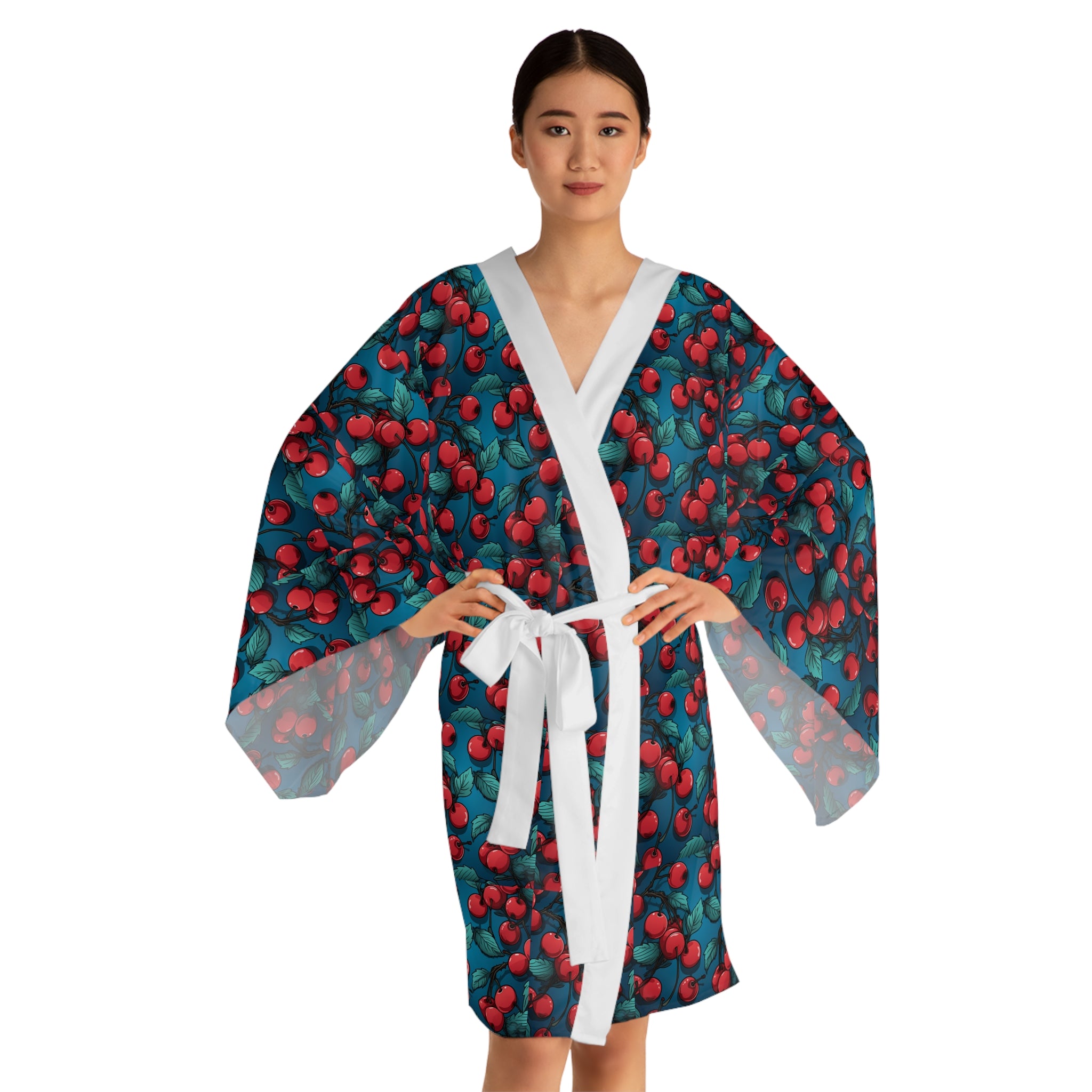 Long Sleeve Kimono Robe (AOP)