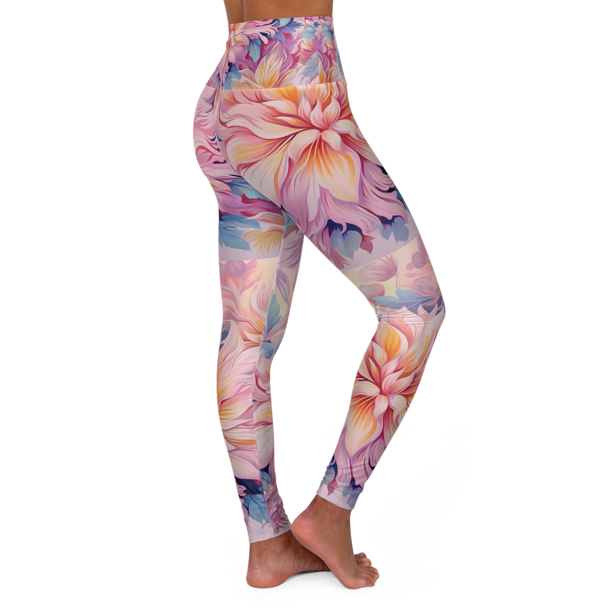 High Waisted Yoga Leggings (AOP)