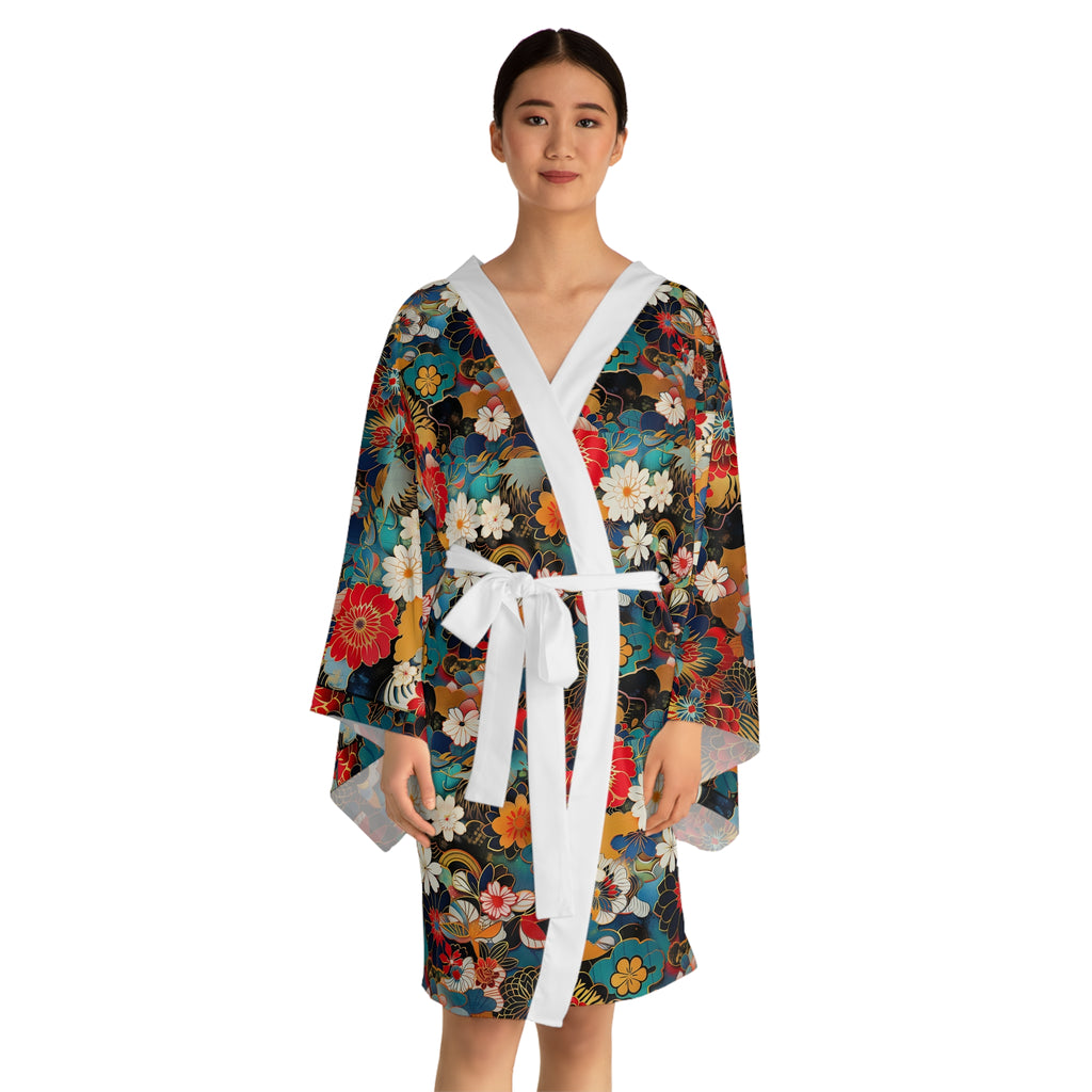 Long Sleeve Kimono Robe (AOP)