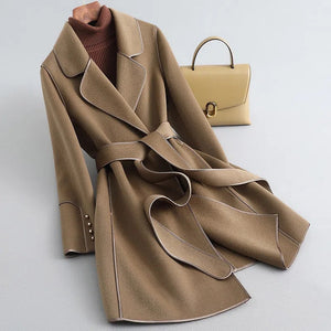 Korean Style Wool Coat Overcoat Women