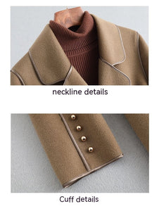 Korean Style Wool Coat Overcoat Women