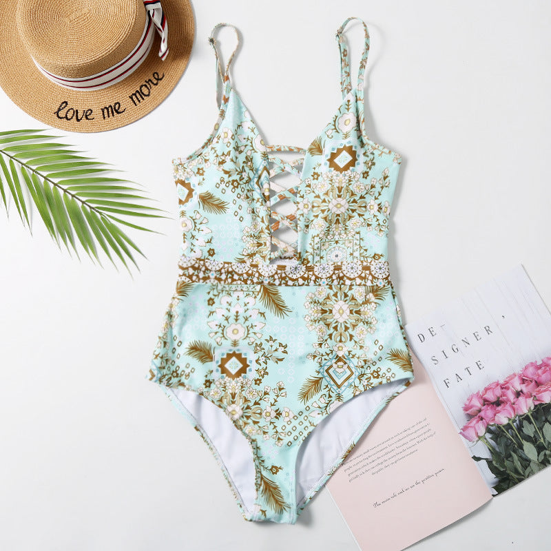 Cross-body  swim suits