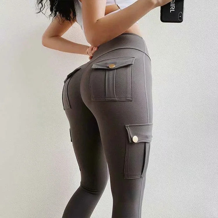 Akatonbo Skinny Slim High Elastic Gym Pants