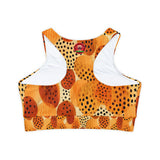 Fully Lined, Padded Sports Bra (AOP)