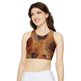 Fully Lined, Padded Sports Bra (AOP)