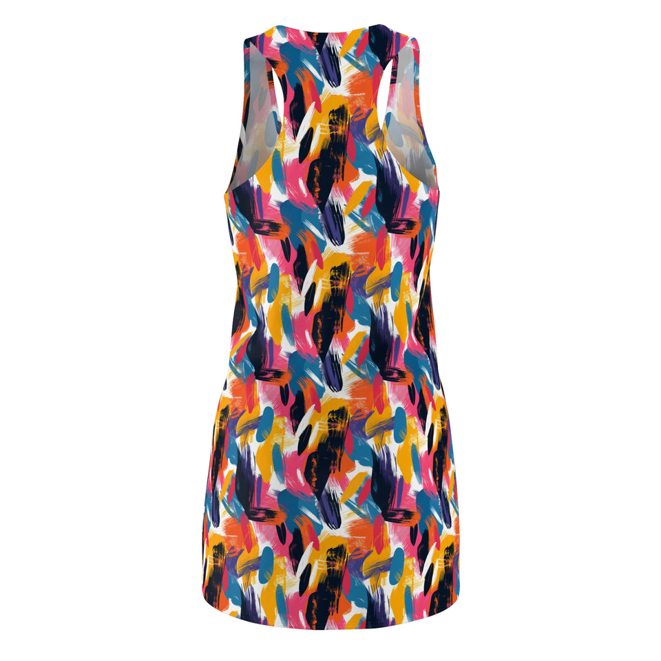 Women's Cut & Sew Racerback Dress (AOP)