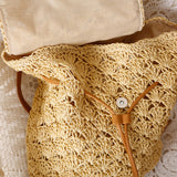 Beach holiday straw bag