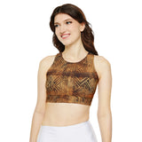 Fully Lined, Padded Sports Bra (AOP)