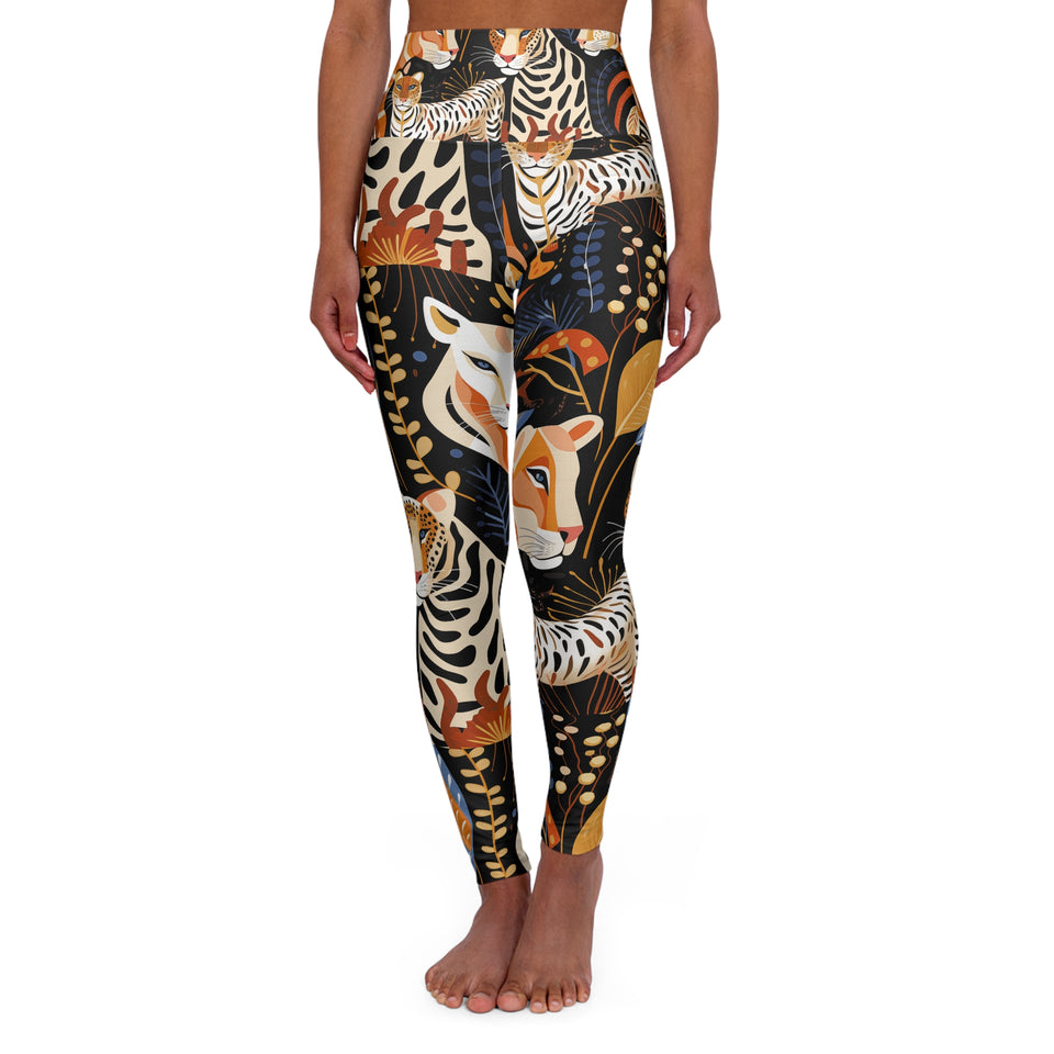 High Waisted Yoga Leggings (AOP)
