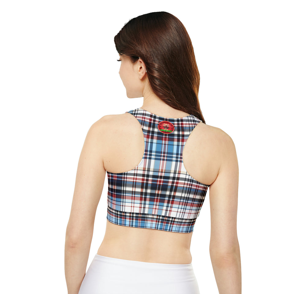 Fully Lined, Padded Sports Bra (AOP)