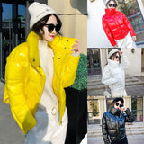 Stand-up collar thick bread coat