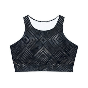 Fully Lined, Padded Sports Bra (AOP)