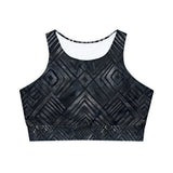 Fully Lined, Padded Sports Bra (AOP)