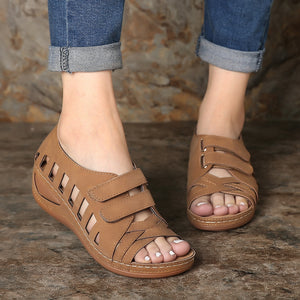 Velcro PU rubber women's shoes