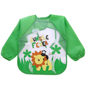 Long Sleeve Kids Waterproof Meal Baby protective Apron