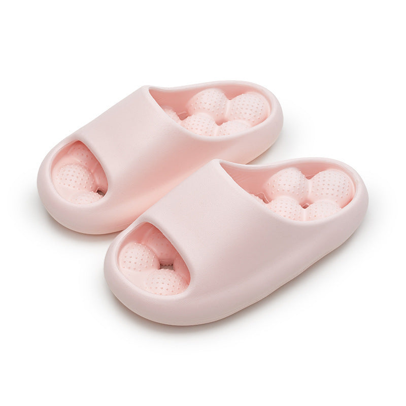 Ball Massage Sole Design Bathroom Slippers