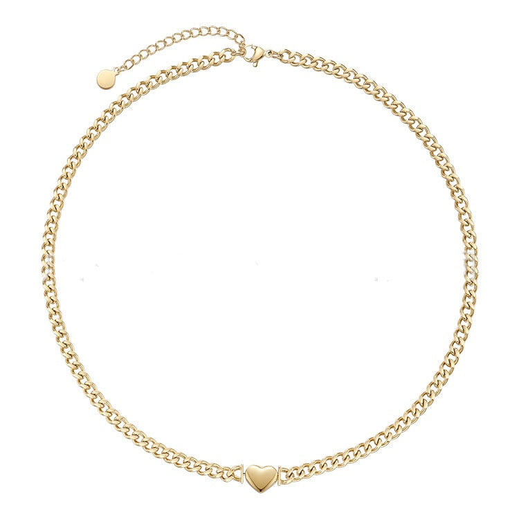 Titanium Steel Popular Chain Love Necklace