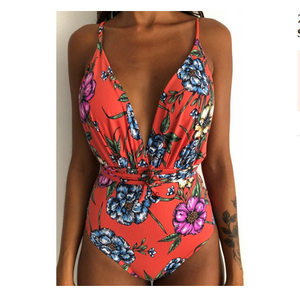 Classic One Piece Swimsuit Backless Monokini Swimwear Women