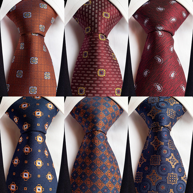 Nouvelle Cravate de Costume Fleurie de Style Rétro pour Homme