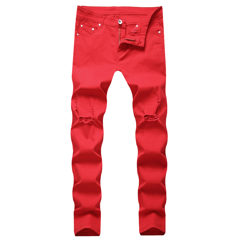 Korean-style High Street Personality Design Men's Jeans