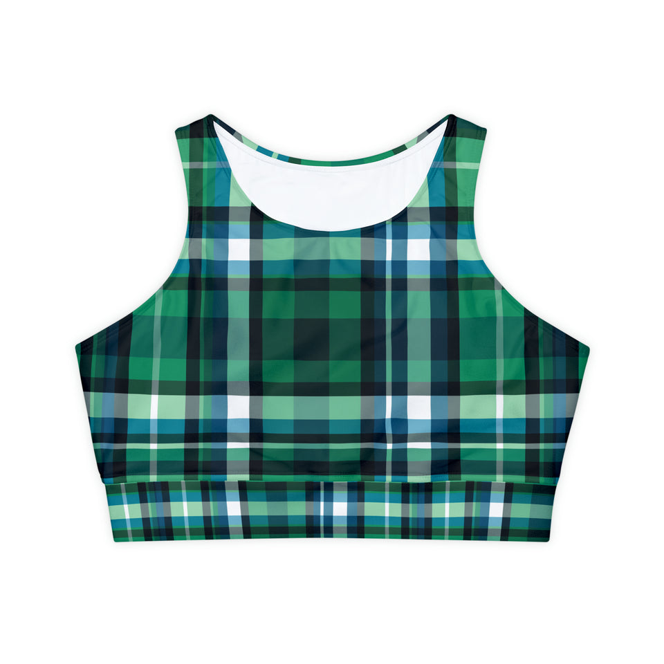 Fully Lined, Padded Sports Bra (AOP)